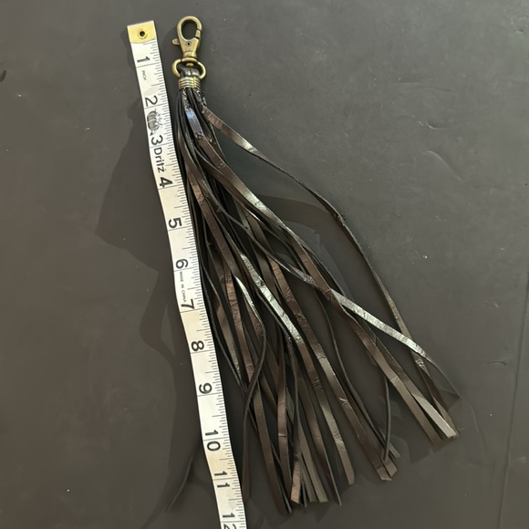 Charles David Brown Crocodile Knee Boots with Tassel - Picture 15 of 17